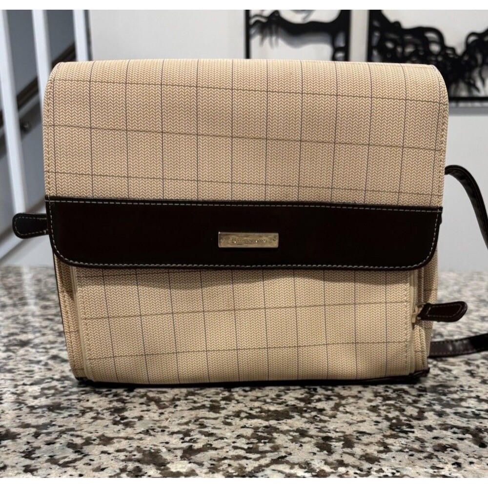 Womens Liz Claiborne Polyvinyl Handbag Purse-Medium Sized Shoulder Bag